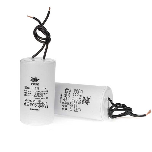Конденсатор пусковий CBB-60 10 мкФ mF 450в JYUL дріт ( 1010625 )