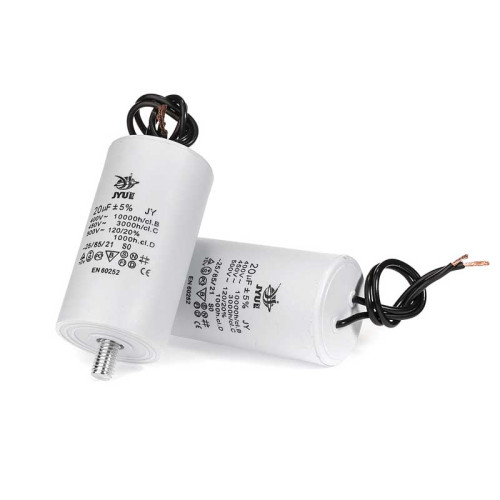 Конденсатор пусковий CBB-60 16 мкФ mF 450в JYUL болт-провід ( 1010701 )