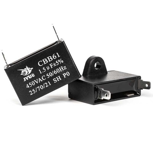 Конденсатор JYUL CBB-61 20 мкФ mF 450 VAC квадратный корпус-клеммы ( 1010792 )