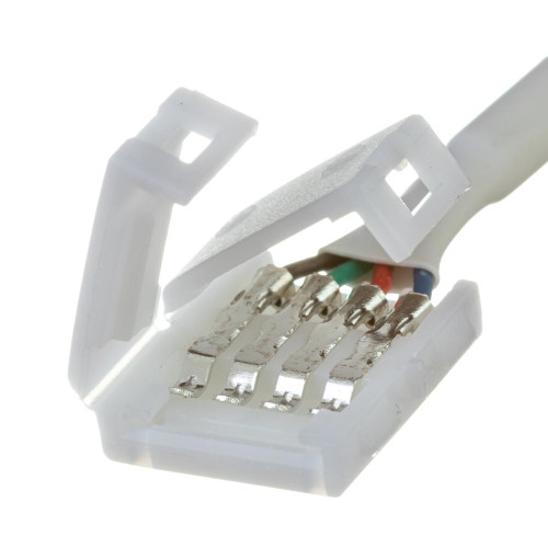 Коннектор для cветодиодной ленты RGB 12V 10mm зажим без "папы" ( 1012311 )