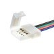 Коннектор для cветодиодной ленты RGB 12V 10mm провод/зажим ( 1012438 )