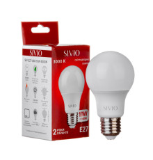 LED лампа Е27 А60 10W тепла біла 3000К SIVIO