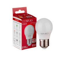 LED лампа Е27 G45 6W нейтральна біла 4100К SIVIO