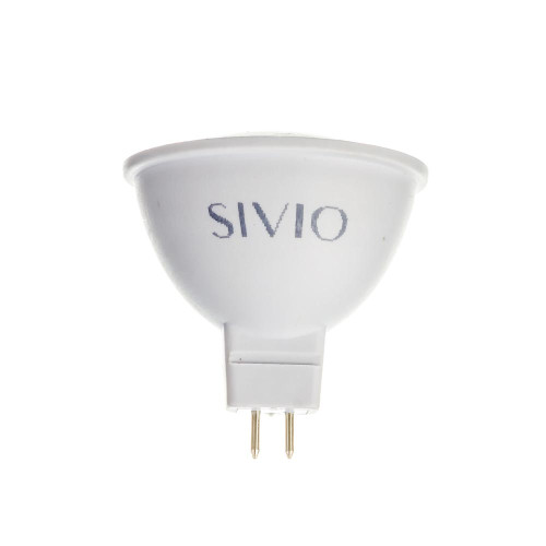 LED лампа GU5.3 MR16 6W теплая белая 3000К SIVIO ( 1012816 )