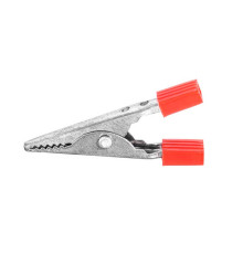 Затискач акумуляторний (крокодил) 10A WD028С L51,5мм червоний