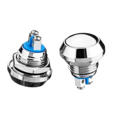 Антивандальна кнопка 12мм 2А 36В без фіксації OFF-(ON) GQ-12B Daier