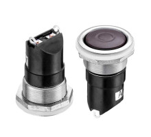 Натискна Кнопка 20мм 6А 250В без фіксації ON-(OFF) AN 24-ДО SPST 2pin Daier