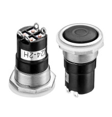 Натискна Кнопка 20мм 6А 250В без фіксації ON-(ON) AN 24-Z SPDT 4pin Daier