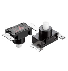 Натискна Кнопка чорна 7.5х5мм 2А 250В без фіксації ON-(OFF) PBS-03A SPST 2pin Daier