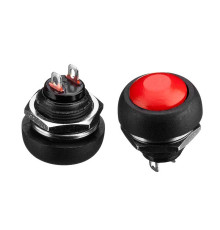 Натискна Кнопка PBS-33B, OFF-(ON), червоний