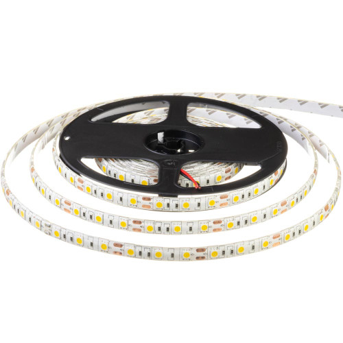 Светодиодная лента теплая белая 12V smd5050 60LED/м IP20 ( 1015439 )