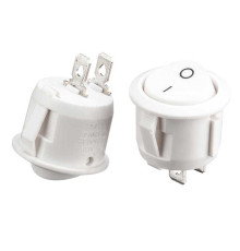 Кнопка перемикач біла 6А (2pin) ON-OFF KCD1-101-5