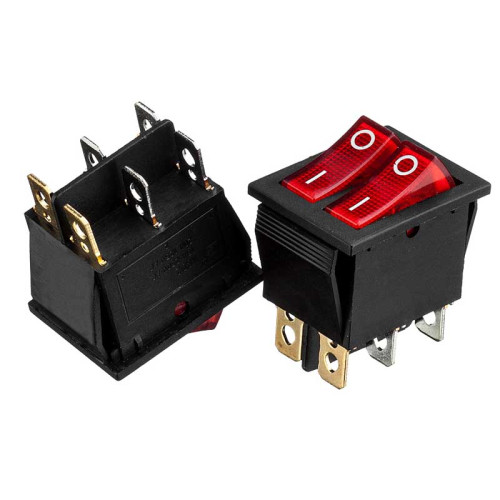 Перемикач KCD2-2101N, ON-OFF, (6 pin) R R (червоний червоний) ( 1015715 )