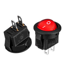 Кнопка перемикач червона 4.4 мм 3А 250В ON-OFF KCD5-101-2 2pin Daier 