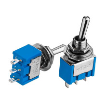Тумблер 6А (3pin) ON-OFF-ON MTS-123 3pin