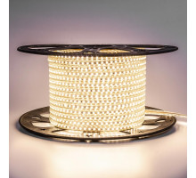 Світлодіодна стрічка біла тепла 220V герметична AVT smd2835 120LED/м 4Вт/м IP65