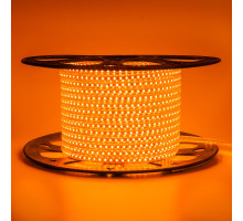 Світлодіодна стрічка помаранчева 220V герметична AVT smd2835 120LED/м 4Вт/м IP65