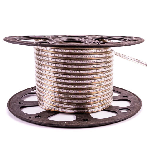 Світлодіодна стрічка помаранчева 220V герметична AVT smd2835 120LED/м 6Вт/м IP65 ( 1017821 )