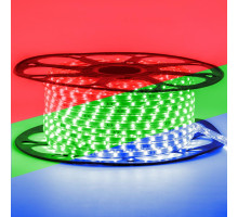 Світлодіодна стрічка 220V RGB герметична smd5050 5 W/m 60LED/м IP65