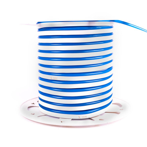 Неонова стрічка світлодіодна синя AVT 220V smd2835 120LED/м 10Вт/м IP65 ( 1017881 )