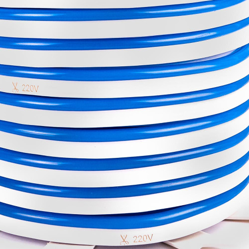 Неонова стрічка світлодіодна синя AVT 220V smd2835 120LED/м 10Вт/м IP65 ( 1017881 )