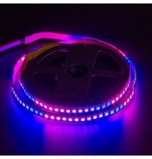 Світлодіодна стрічка адресна AVT 5V smd5050 WS2812B 144LED/м IP120