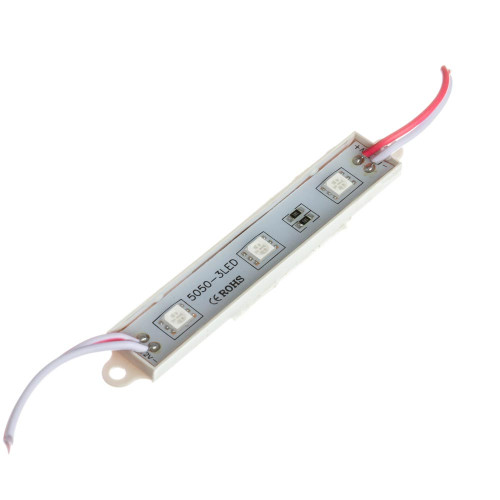 Світлодіодний модуль 12 V червоний smd5050 3led 0.72 W IP65 ( 1018054 )