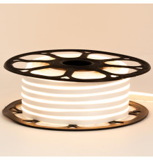 Неонова стрічка світлодіодна біла тепла 24V силікон 6х12 AVT - smd2835 120LED/м 9Вт/м IP65