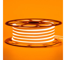 Неонова стрічка світлодіодна помаранчева 24V силікон 6х12 AVT - smd2835 120LED/м 9Вт/м IP65