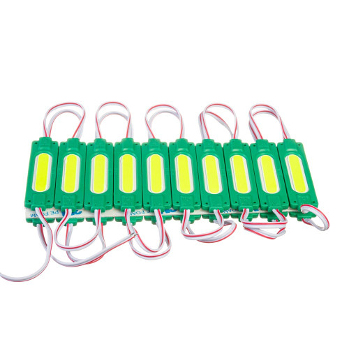 Світлодіодний модуль COB 12 V зелений 1led 2W овальний IP65 ( 1018218 )