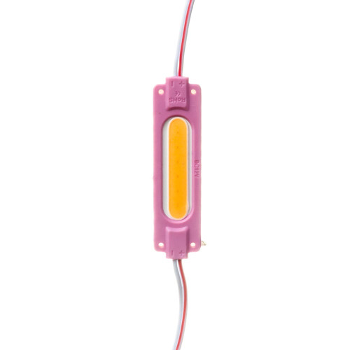 Світлодіодний модуль COB 12 V рожевий 1led 2W овальний IP65 ( 1018220 )