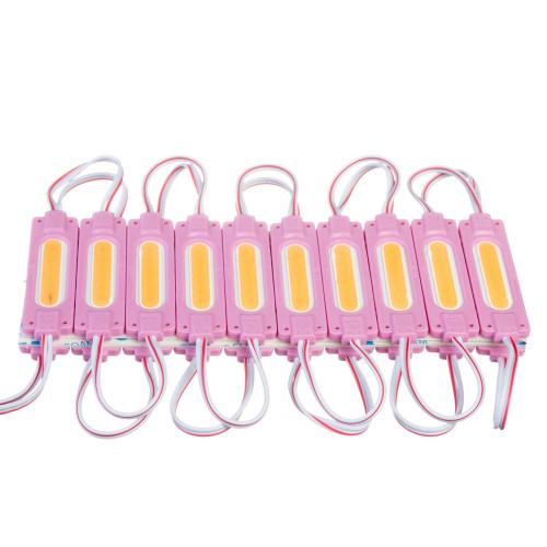 Світлодіодний модуль COB 12 V рожевий 1led 2W овальний IP65 ( 1018220 )