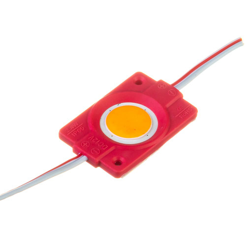 Світлодіодний модуль 12 V червоний COB круглий 1led 2,4 W IP65 ( 1018223 )