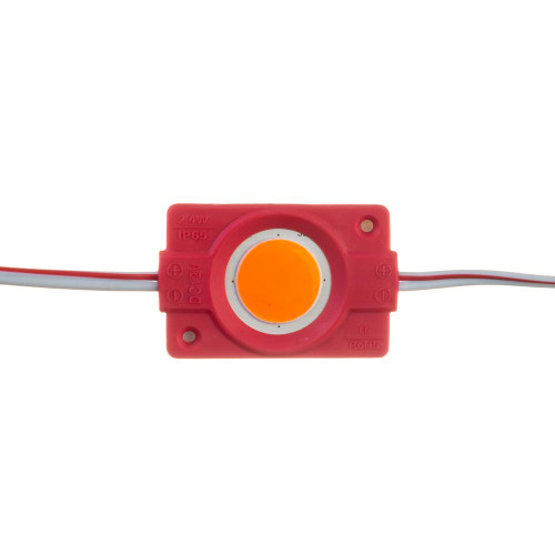 Світлодіодний модуль 12 V червоний COB круглий 1led 2,4 W IP65 ( 1018223 )