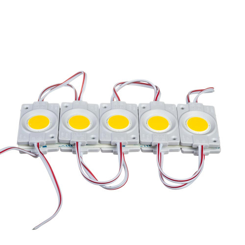 Світлодіодний модуль 12 V жовтий COB круглий 1led 2,4 W IP65 ( 1018225 )