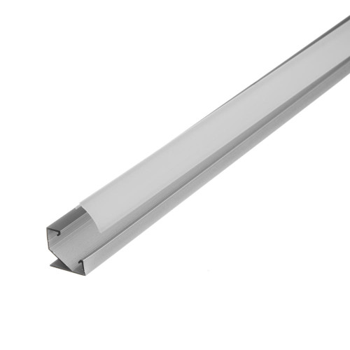 LED профіль кутовий ЛПК (17х17мм) 2м з розсіювачем у комплекті ( 1018492 )