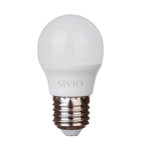 LED лампа Е27 G45 8W нейтральная белая 4100К SIVIO ( 1018551 )
