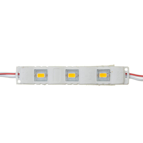 Світлодіодний модуль 12 V білий теплий МТК smd5730 3led 1W IP65 ( 1019007 )