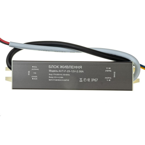 Led блок живлення 12V (герметичний) 2.08А 25Вт AVT ( 1019867 )