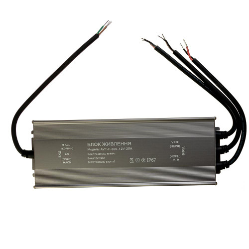 Led блок питания 12V (герметичный) 25А 300Вт AVT ( 1019880 )