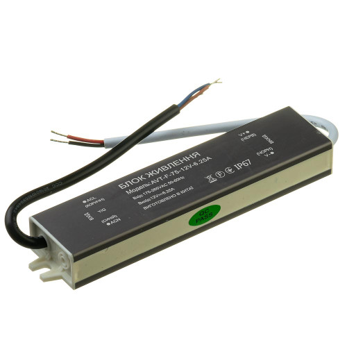 Led блок живлення 12V (герметичний) 6,25А 75Вт AVT ( 1019883 )