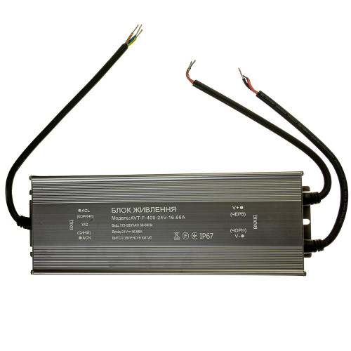 Led блок живлення AVT 24V (герметичний) 16,6А 400Вт AVT ( 1019891 )