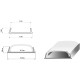 LED профиль накладной гибкий ЛПФ-4 анодированный (17х4мм) 2м с матовым рассеивателем в комплекте ( 1022794 )